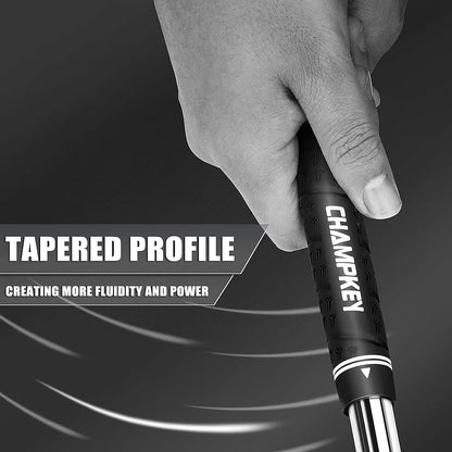 CHAMPKEY WRAP-Y Rubber Golf Grips 13 Pack Come with All Repair Kits - High Feedback and Traction Golf Club Grips