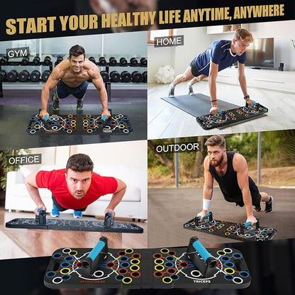 Push Up Board Foldable Adjustable Pushup Bar 56 1 Exercise