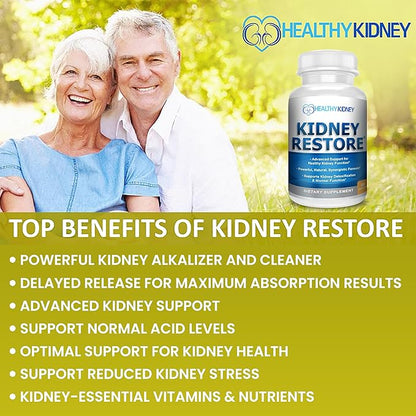 3 Pack Natural Kidney Cleanse to Support Kidney Function and Detox, Advanced Formula Can Help Boost Kidney Health, Daily Health Supplement Pills, 60 Capsules
