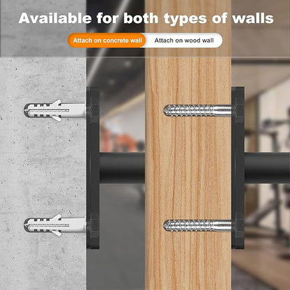 Weight Plate Rack, Wall Mount Weight Plate Holder for 1" Plates, 5 Pack Weight Storage Racks Home Gym Organizer