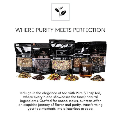 Pure And Easy Tea, Detox Delight, 30 Day Detox, Supports Healthy Slimming, Liver, Gut & Colon Cleanse, Advanced Full Body Blend, 100g/3.5oz