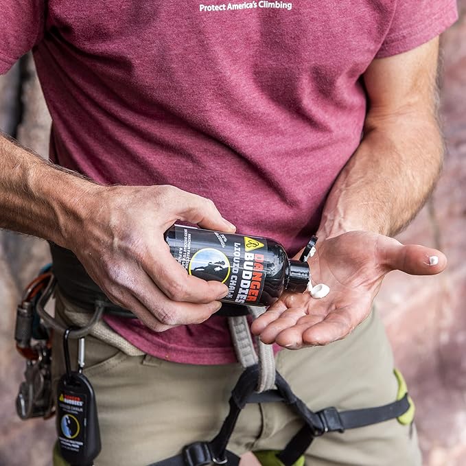 Danger Buddies Liquid Chalk for Rock Climbing, Weight Lifting, Gymnastics & More