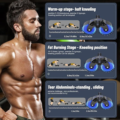 Automatic Rebound Aabdominal Wheel 2023 New