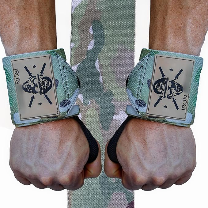 Iron Infidel Wrist Wraps for Weightlifting - 18" and 24" Heavy Duty Support for Working Out, Gym Accessories for Men - Use for Lifting, Crossfit, Fitness, Exercise, Bench Press, Powerlifting