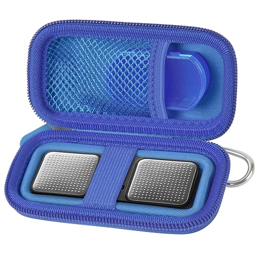 PAIYULE Heart Rate Monitor Case for AliveCor for KardiaMobile 1L 6L Personal EKG Monitor Storage Holder Fits for Cardiac Mobile Portable Heart Rate Monitor Bag Organizer (Pill Box Included) Dark Blue