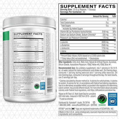 XTEND Original BCAA Powder 7g BCAA and 2.5g L-Glutamine, Sugar Free Post Workout Muscle Recovery Drink with Amino Acids for Men & Women, 30 Servings