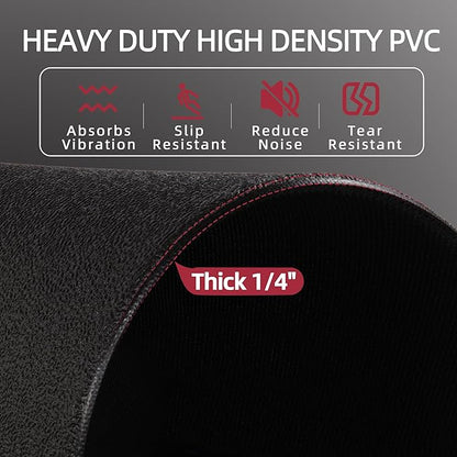 Signature Fitness High Density Home Gym Treadmill Exercise 1/4" Thick,