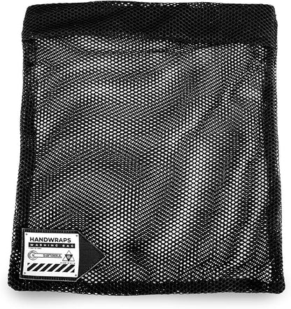 Sanabul Handwrap Laundry Bag Mesh Boxing Glove Hand Wrap Wash Bag with Zipper - Black, Standard