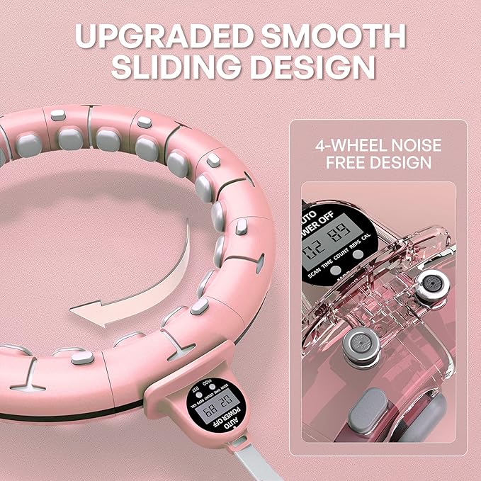 U1-28/30 Knots, Magnetic Lock Smart Weighted Hula Hoop