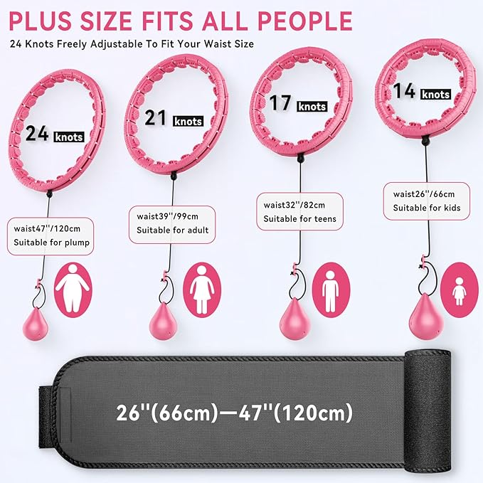Weighted Hula Hoop for Adults Weight Loss