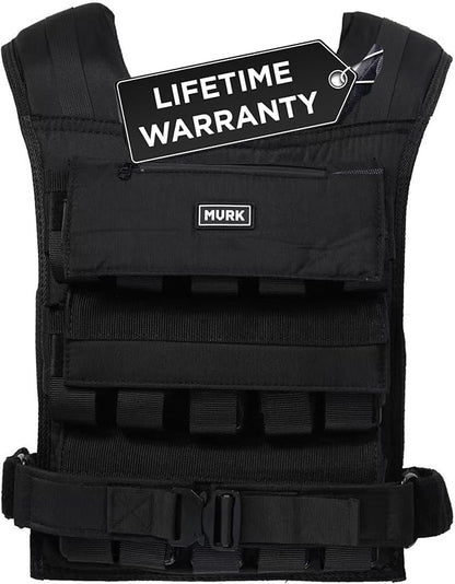 MVRK Weighted Vest Men 18lbs | 28lbs | 35lbs | 45lbs | 65lbs - Weighted Workout Vest With Removable Iron Weights, Heavy Duty Weighted Exercise Vest For Functional Training & Calisthenics - Weight Vest for Men and Women