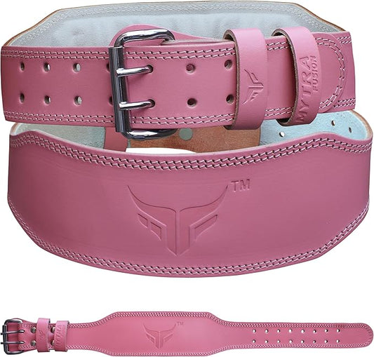 Mytra Fusion Weight Lifting Belt Women Gym Belt 7MM Thick 4" wide 100% Real