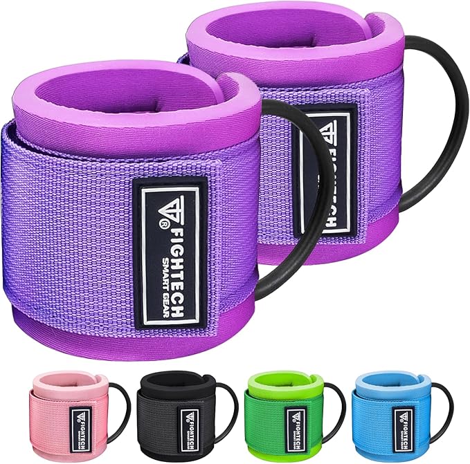 Ankle Straps for Working Out - Revitalize Your Lower Body Sculpting with Comfortable and Durable Ankle Strap for Cable Machine Pair - LiteMotion by FIGHTECH