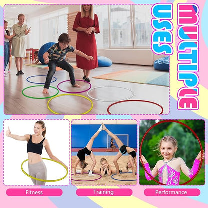 Syhood Glitter Plastic Exercise Hoop Fitness Circles Fitness
