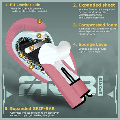 Farabi Sports Kids Boxing Gloves 4, 6, 8-oz Boxing Gloves for Kids Junior Boxing Gloves Youth Boxing Gloves Boys and Girls Boxing Training Gloves for MMA Muay Thai & Punching Bag