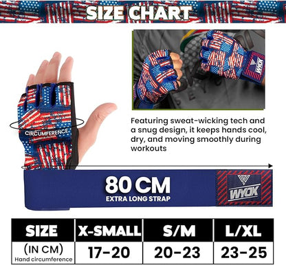 WYOX Gel Boxing Hand Wraps Inner Gloves for Men & Women, 80cm Quick Wrist Straps, Padded Knuckle Protection for Muay Thai Kickboxing, Hand Wraps for Boxing & Martial Arts