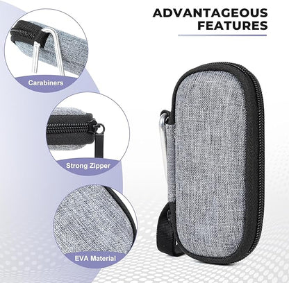 Case Compatible for KardiaMobile EKG Heart Monitor, Hard Travel Case for KardiaMobile 6L, Kardia EKG, Heart Monitor Travel Box (Dark Gray)