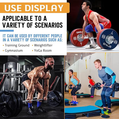 Deadlift Jack Barbell Stand, Barbell Rack, Barbell Buffer Frame, Carbon Steel Barbell Jack, Easily Load and Unload 800lb Barbell Plates for Deadlift Exercise & Weight Training (Black)