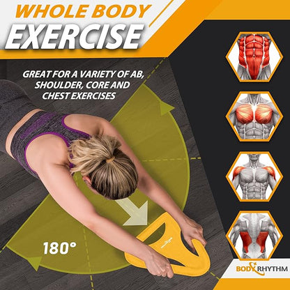 BODY RHYTHM Abdominal & Core Coaster Strength Workout Trainer