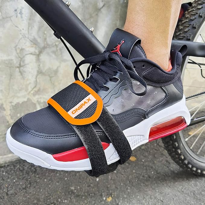 ONIPAX Outdoor Bike Pedal Straps Toe Clips Straps Tape 2 PCS