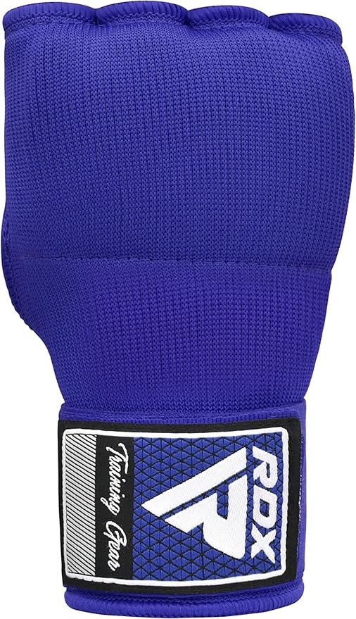 RDX Gel Boxing Hand Wraps Inner Gloves Men Women, Quick 100cm Long Wrist Straps, Elasticated Padded Fist Under Mitts Protection, Muay Thai MMA Kickboxing Martial Arts Punching Training Bandages