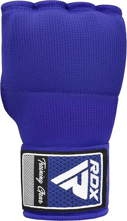 RDX Gel Boxing Hand Wraps Inner Gloves Men Women, Quick 100cm Long Wrist Straps, Elasticated Padded Fist Under Mitts Protection, Muay Thai MMA Kickboxing Martial Arts Punching Training Bandages