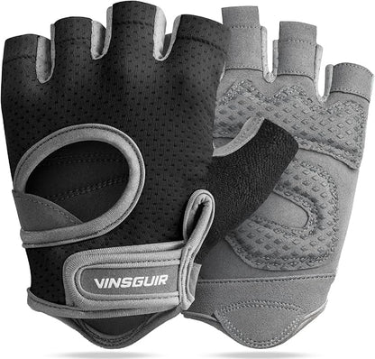 VINSGUIR Breathable Workout Gloves for Women, Weight Lifting Gloves for Gym, Cycling, Exercise, Fitness and Training, with Excellent Grip and Cushion Pads