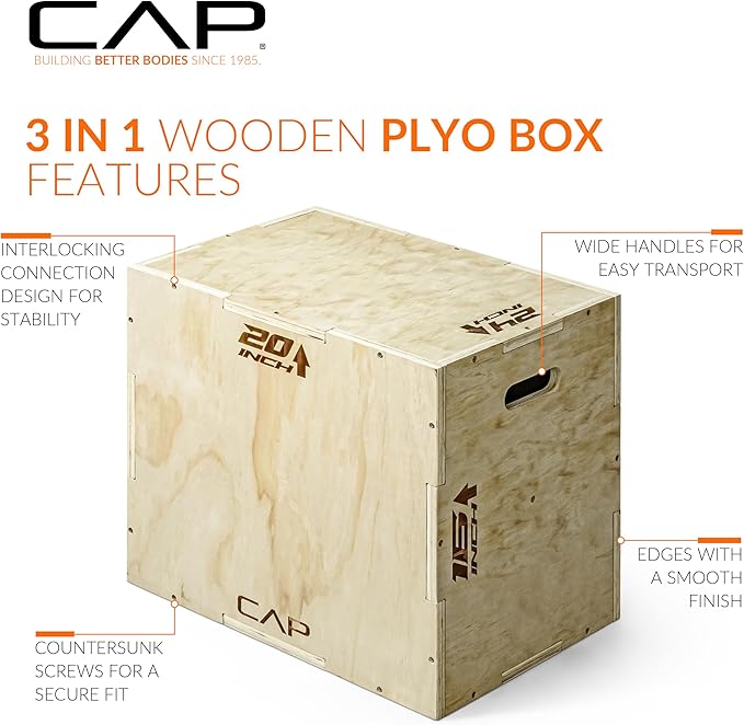CAP Barbell 3-in-1 Plyometric Box