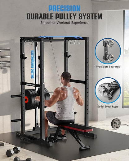 Sportsroyals Power Cage 1600lbs Multi-Function