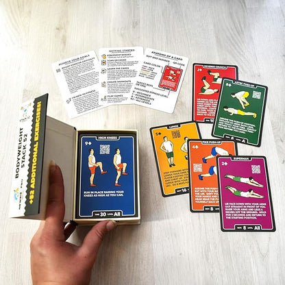 Bodyweight Exercise Cards: Workout Playing Card Game. Designed