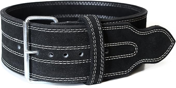 SERIOUS STEEL FITNESS Leather Weight Lifting Belt 4" Wide 10mm Thick