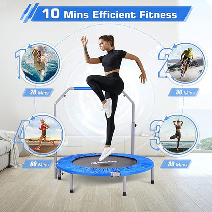 BCAN 40/48" Foldable Mini Trampoline Max Load 330lbs/440lbs