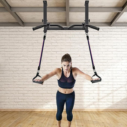 SELEWARE 24" Adjustable Ceiling Mounted Pull Up Bar