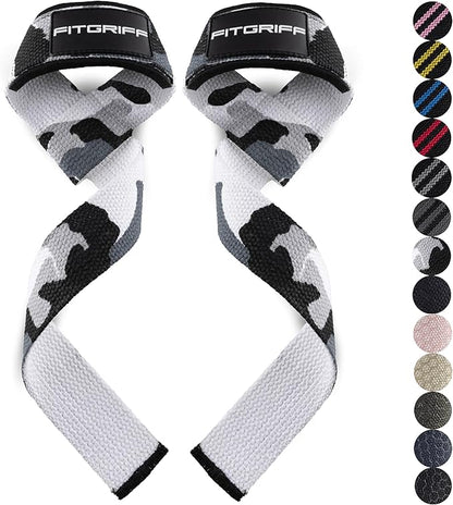 Fitgriff® Lifting Wrist Straps for Weightlifting, Gym, Deadlift, Workout (Made of Premium Cotton & Padded) - Men & Women