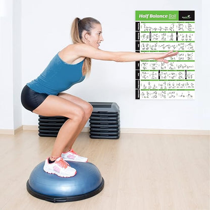 NewMe Fitness Workout Posters for Home Gym -