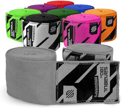 Sanabul Elastic 180 inch Boxing Hand Wraps for Boxing Gloves Muay Thai Kickboxing MMA Wraps for Men & Women