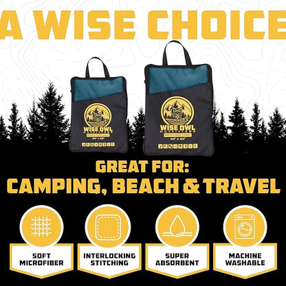 Wise Owl Outfitters Camping Towel - Camping Accessories
