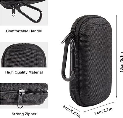 Kardia Mobile Case for Heart Monitor EKG,Portable Travel Protective Holder Organizer for AliveCor KardiaMobile 6L(Includes Pill Box and Carabiner Clip)