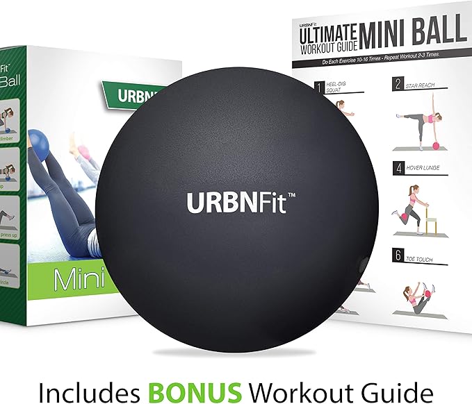 URBNFit Small Exercise Ball - 9-inch Mini Pilates