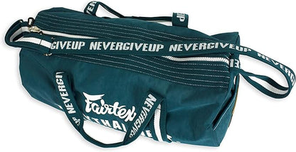 Fairtex BAG9 Retro Style Barrel Bag Thai Boxing Heavy Gym Bag Myay Thai MMA (Green)