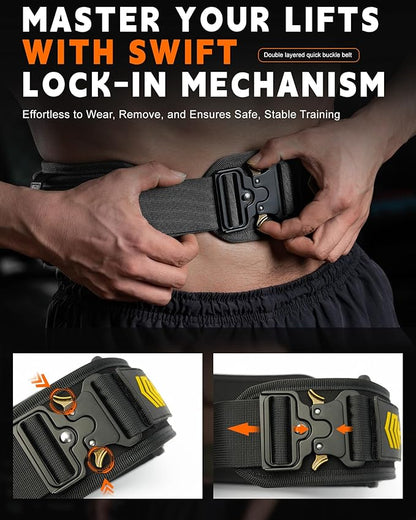 MANUEKLEAR Weight Lifting Belts for Men and Women