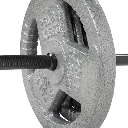 Barbell Standard Weightlifting Barbell 300-Pound Capacity