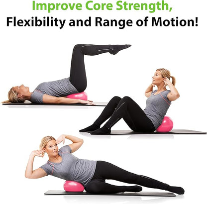 URBNFit Small Exercise Ball - 9-inch Mini Pilates