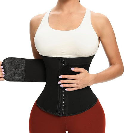 Neoprene Waist Trainer for Women, Corset Sauna Sweat Workout Waist Trimmer Belt