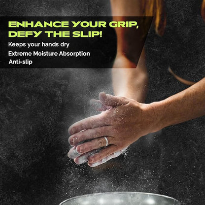 Gym Chalk | Magnesium Carbonate Athletic Chalk for Excellent Grip - Gym Workout Grip Chalk for Weightlifting & Gymnastics.
