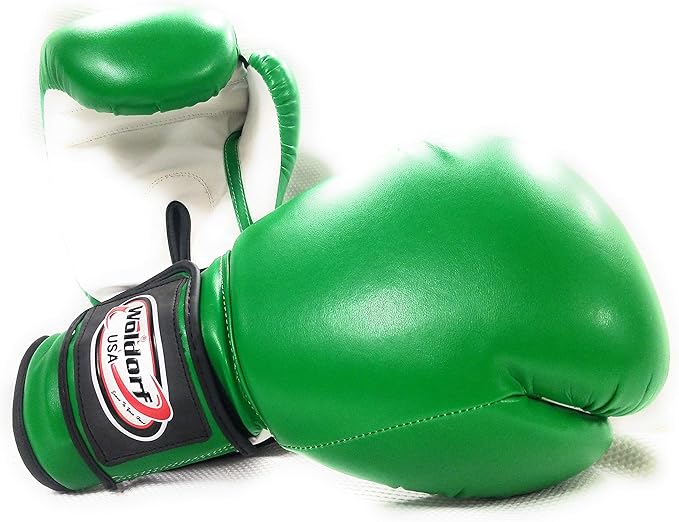 Boxing Gloves Kickboxing Muay Thai Punching Bag Vinyl Green - Durable Multi Layered Foam Padded Offers Unbeatable Price Kids and Adult Sizes