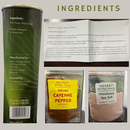10-14 Day Detox Pack Master Cleanse Diet - Body Cleanse Detox Drink Colon Cleanser & Detox Metabolism Booster Master Cleanse Lemon Cayenne Maple Detox, 10-14 Days Detox Drink