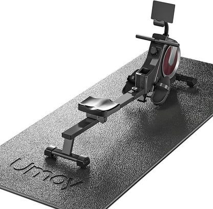 UMAY Fitness Workout Mat for Pelton Bike Treadmill 5mm Thick,