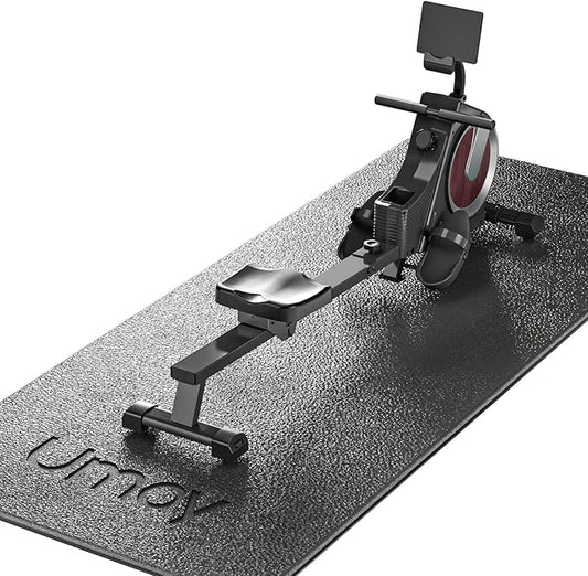UMAY Fitness Workout Mat for Pelton Bike Treadmill 5mm Thick,