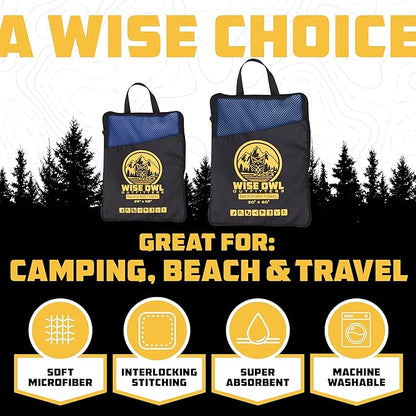 Wise Owl Outfitters Camping Towel - Camping Accessories